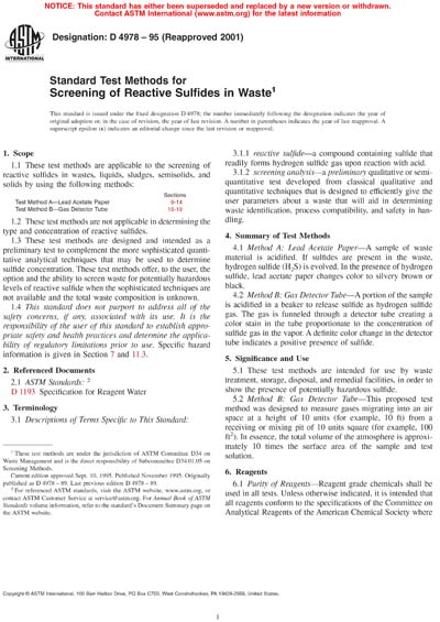 Standards PDF Cover Page