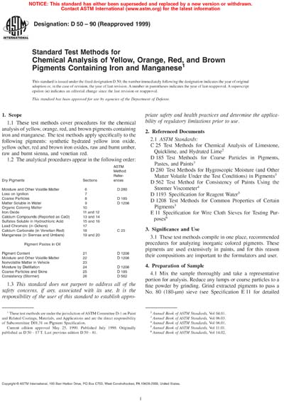 Standards PDF Cover Page