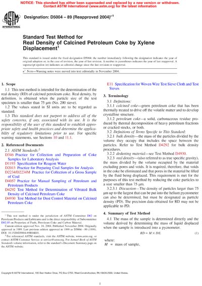 Standards PDF Cover Page