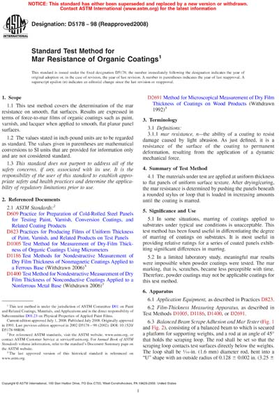 Standards PDF Cover Page