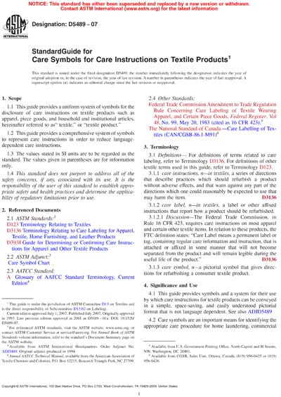 Standards PDF Cover Page
