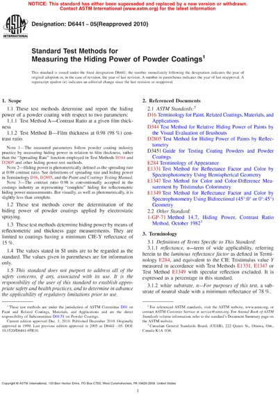 Standards PDF Cover Page