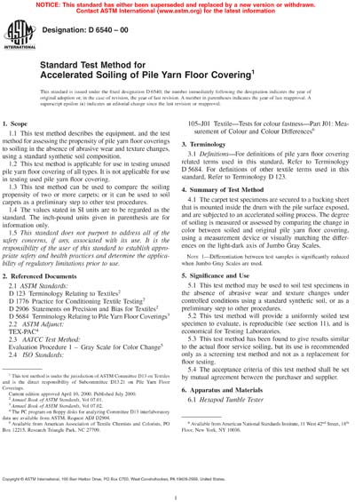 Standards PDF Cover Page