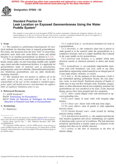 Standards PDF Cover Page