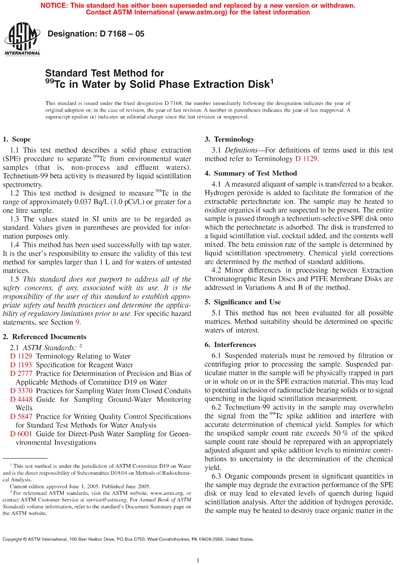 Standards PDF Cover Page
