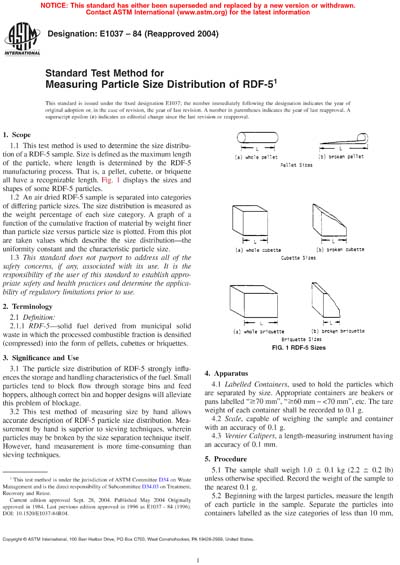 Standards PDF Cover Page