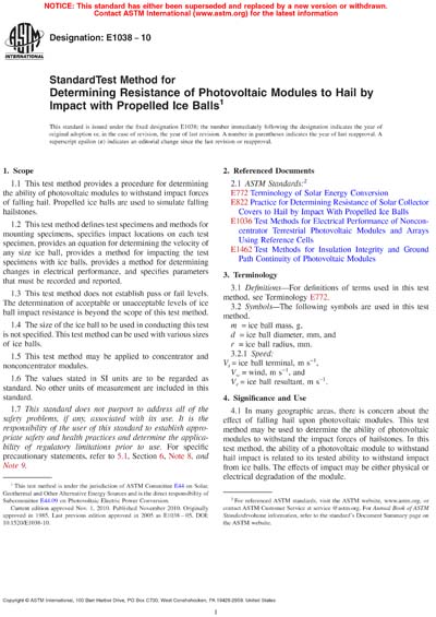 Standards PDF Cover Page