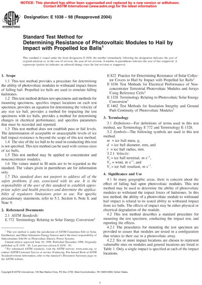 Standards PDF Cover Page