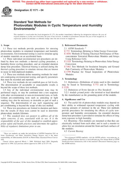 Standards PDF Cover Page