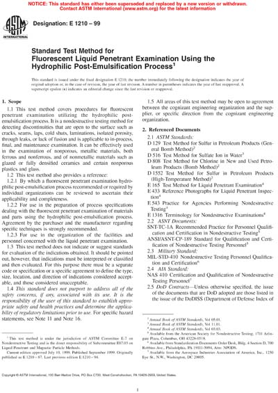 Standards PDF Cover Page