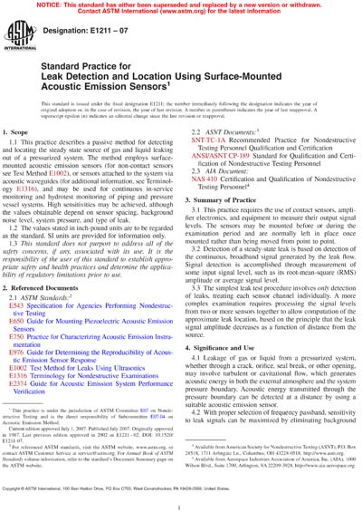 Standards PDF Cover Page