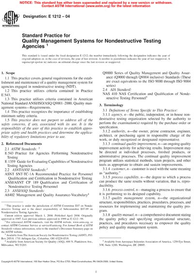 Standards PDF Cover Page