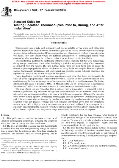 Standards PDF Cover Page