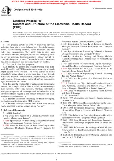 Standards PDF Cover Page