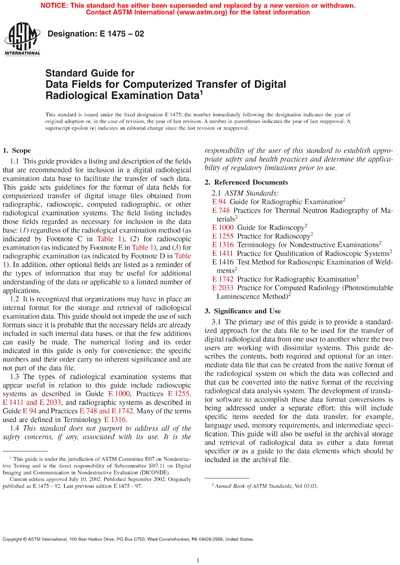 Standards PDF Cover Page