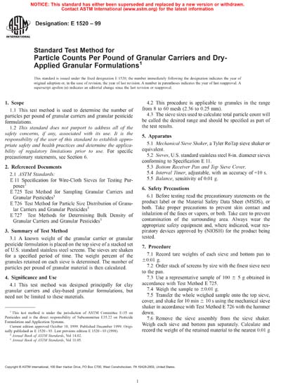 Standards PDF Cover Page