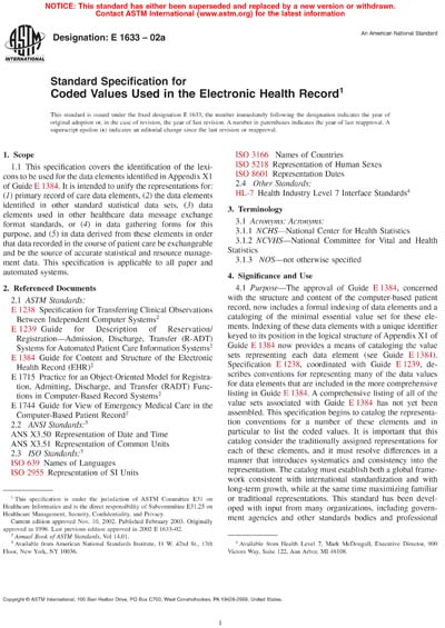 Standards PDF Cover Page