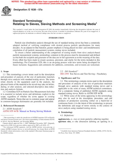 Standards PDF Cover Page