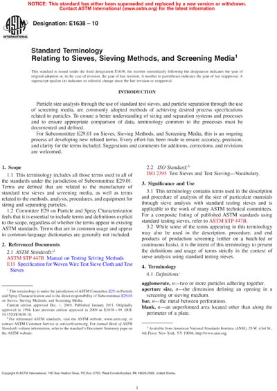 Standards PDF Cover Page