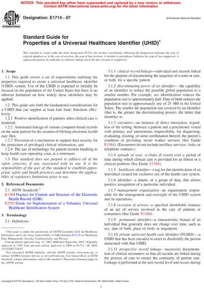 Standards PDF Cover Page