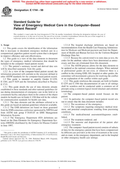 Standards PDF Cover Page
