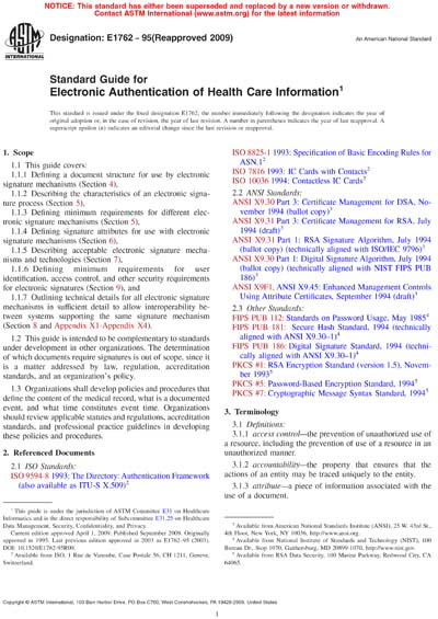 Standards PDF Cover Page