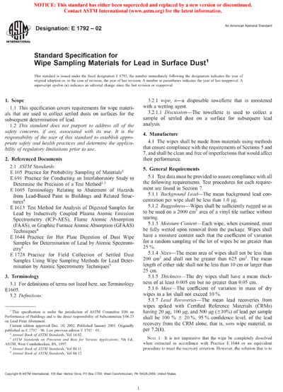 Standards PDF Cover Page