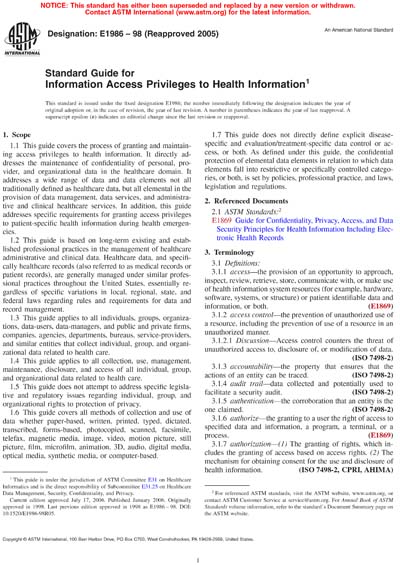 Standards PDF Cover Page