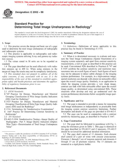 Standards PDF Cover Page