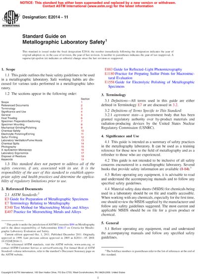 Standards PDF Cover Page