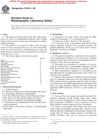Standards PDF Cover Page