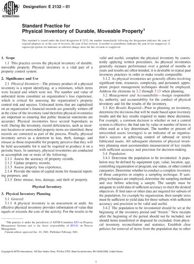 Standards PDF Cover Page