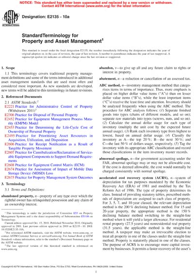 Standards PDF Cover Page
