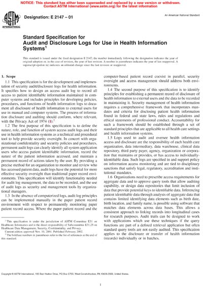 Standards PDF Cover Page