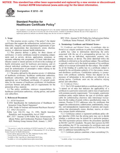 Standards PDF Cover Page