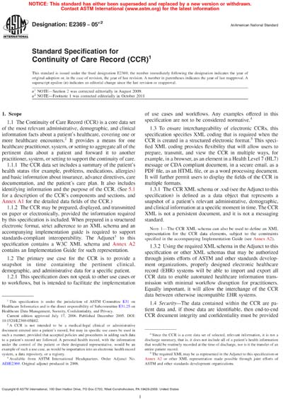 Standards PDF Cover Page