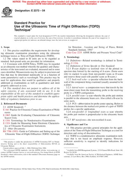 Standards PDF Cover Page