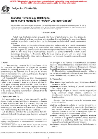 Standards PDF Cover Page