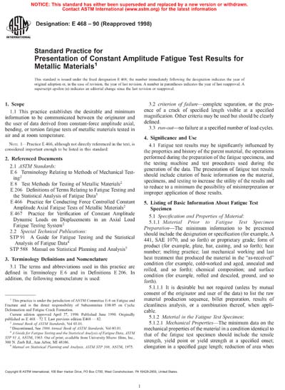 ASTM E468-90(1998) - Standard Practice for Presentation of Constant ...