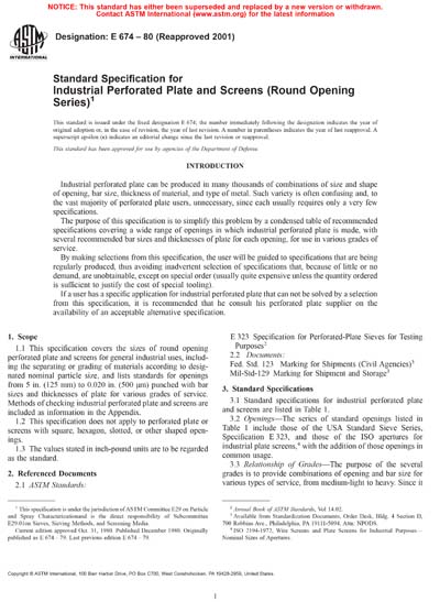 Standards PDF Cover Page
