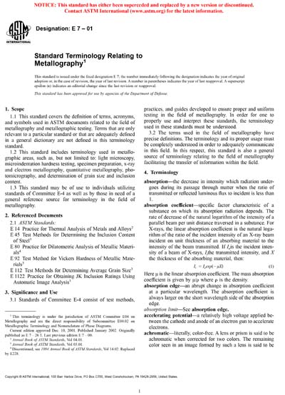 Standards PDF Cover Page