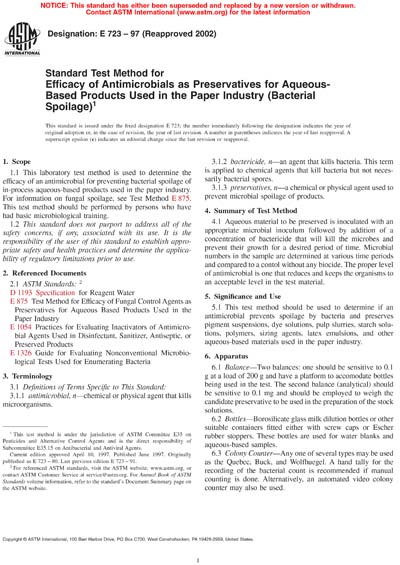 Standards PDF Cover Page