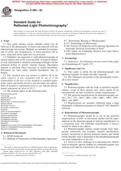 Standards PDF Cover Page