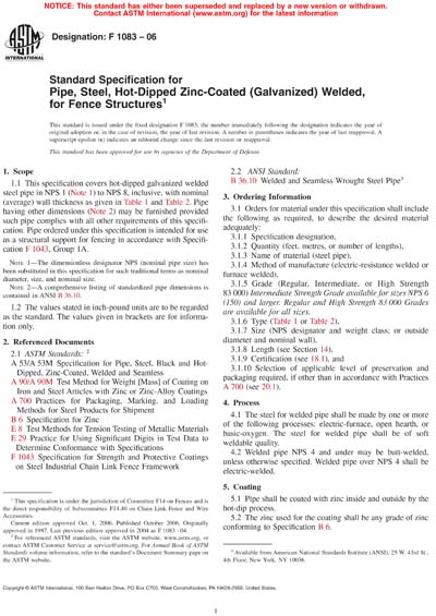 Standards PDF Cover Page