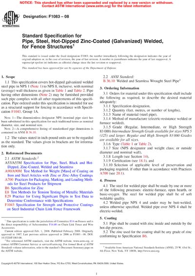 Standards PDF Cover Page