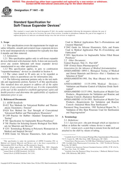 Standards PDF Cover Page