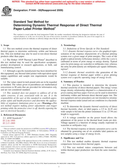Standards PDF Cover Page
