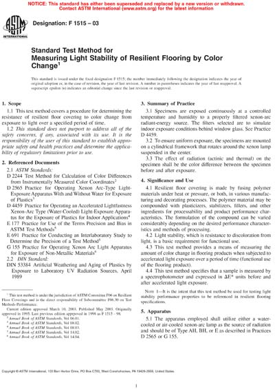 Standards PDF Cover Page