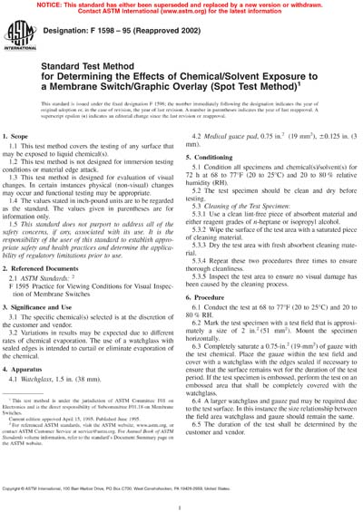 ASTM F1598-95(2002) - Standard Test Method for Determining the Effects ...
