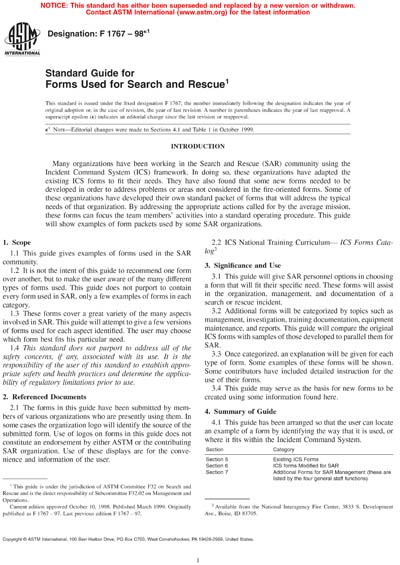 Standards PDF Cover Page